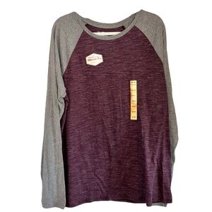 NEW Maroon & Gray Urban Pipeline T-Shirt Top Men’s Size 2XL Shirt Lightweight!
